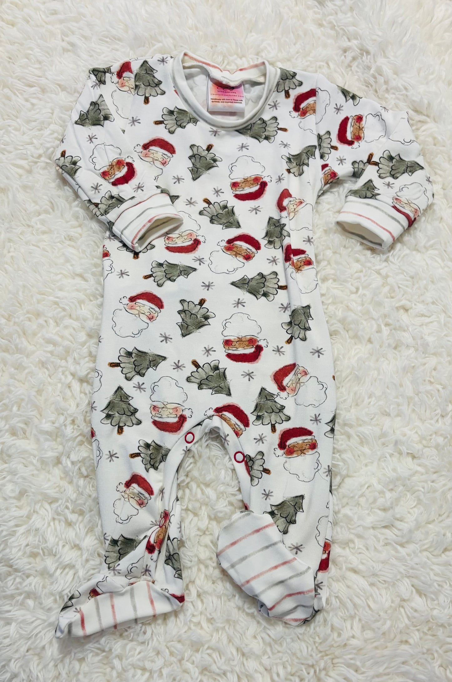 3/6M Christmas Essential Romper Ready to Ship