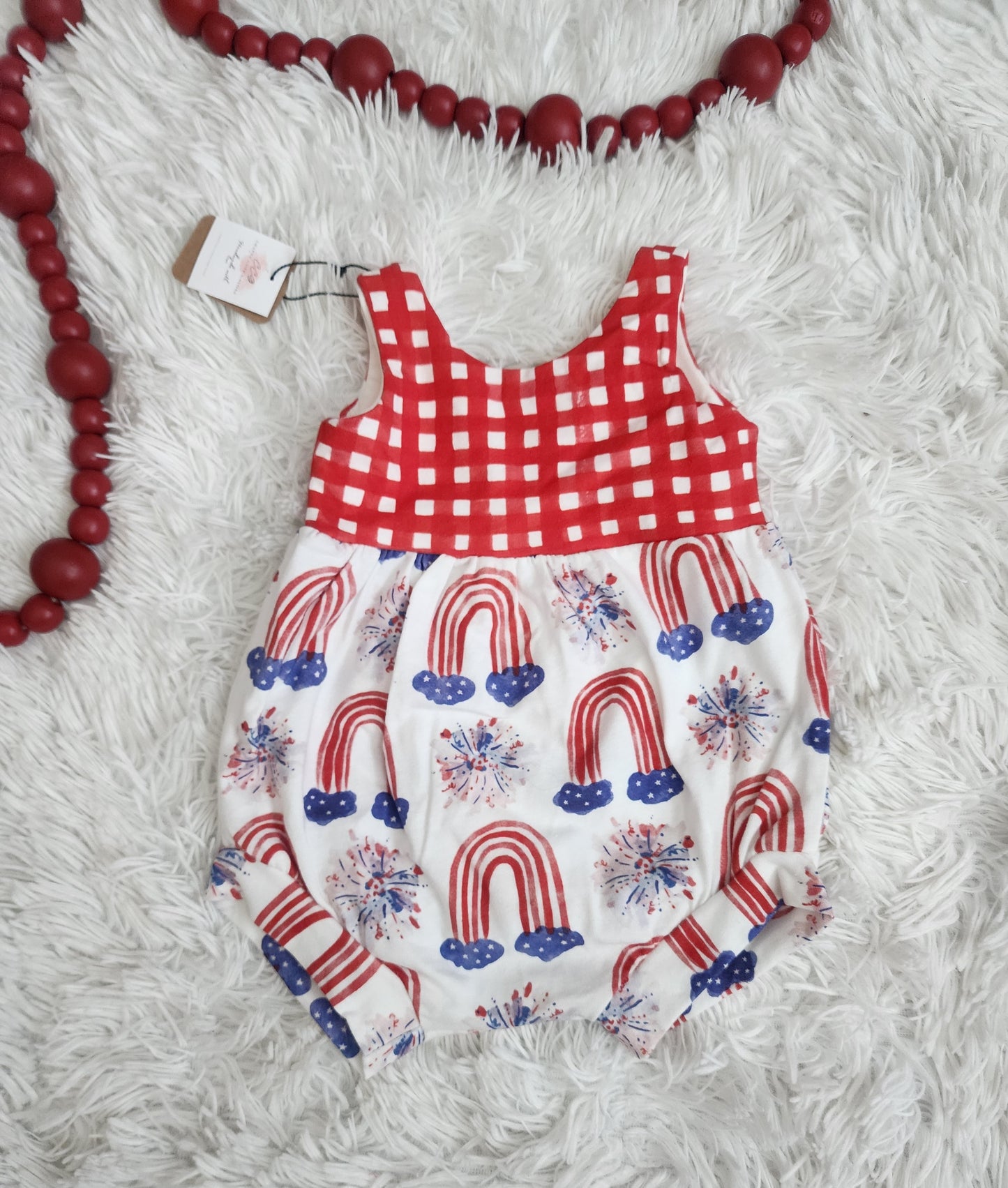 Rts 6/9m bubble romper