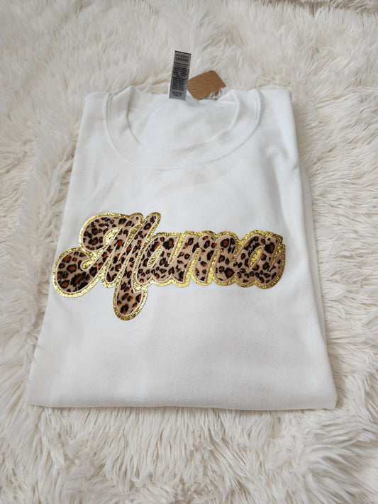Mama Sweater Patch - White