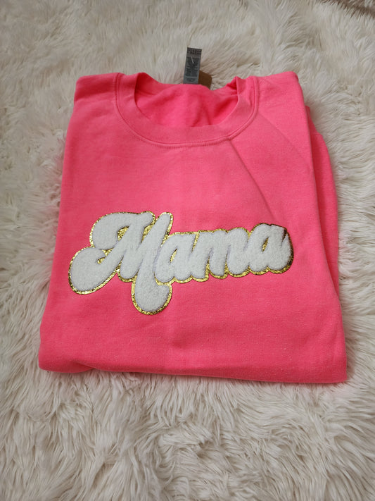 Mama Sweater Patch - Hot Pink