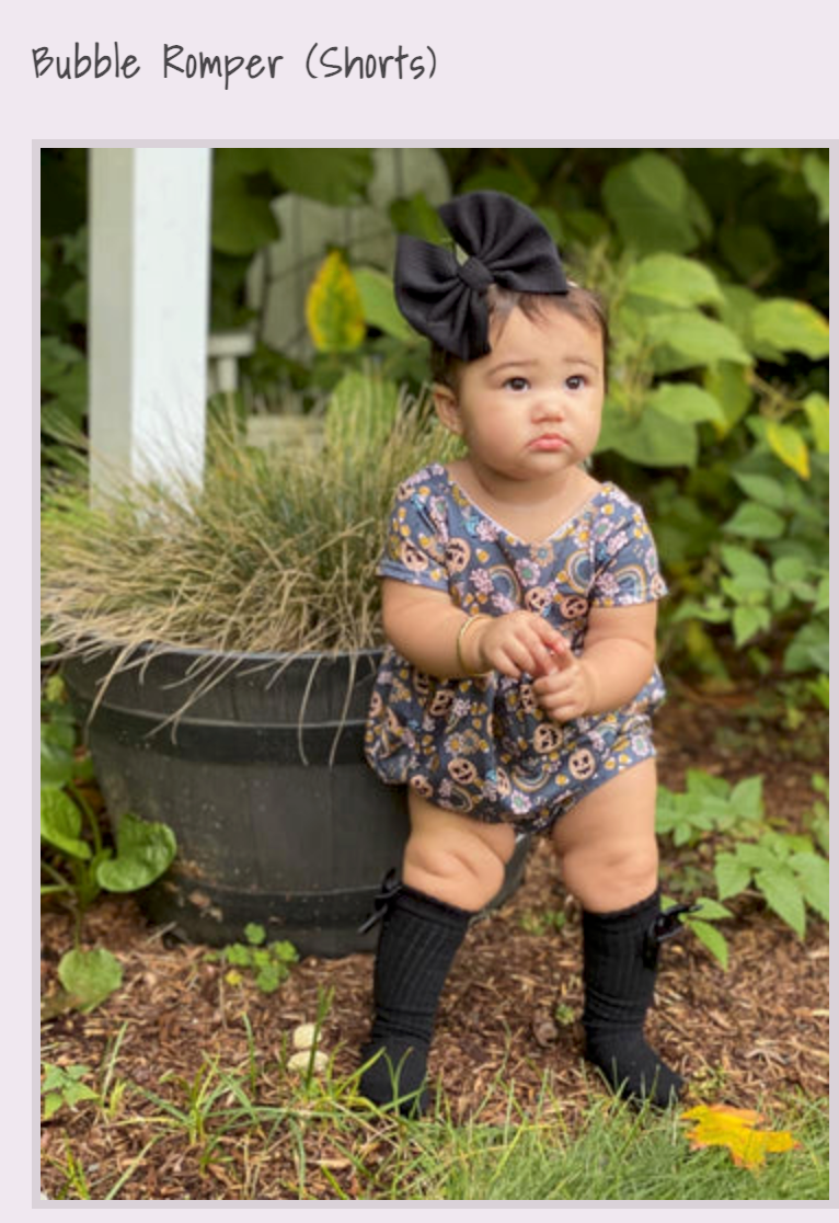 DRESSES/ROMPERS/OVERALLS-DESIGN YOUR OWN - Splatter Pumpkins
