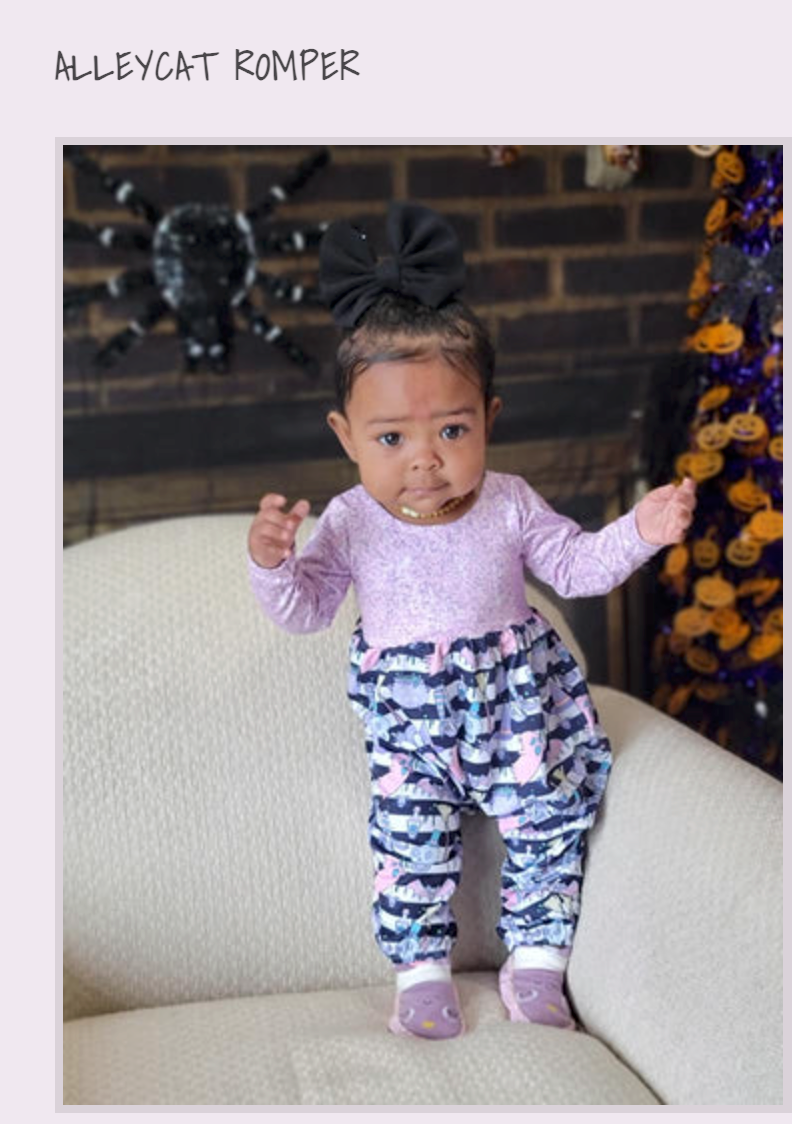 DRESSES/ROMPERS/OVERALLS-DESIGN YOUR OWN - Splatter Pumpkins