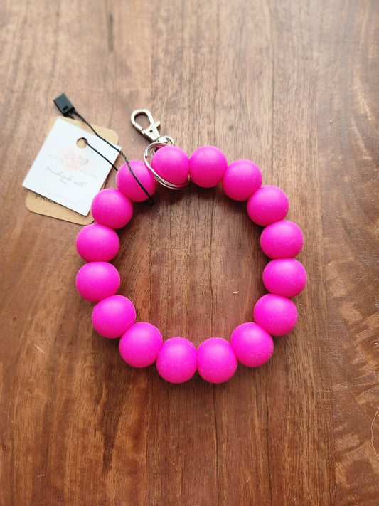 Fushia Wristlet Keychain