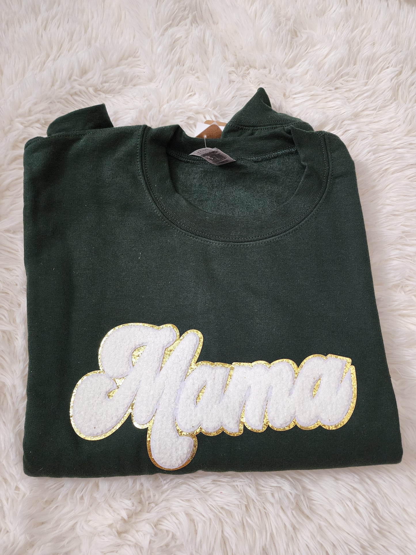 Mama Sweater Patch - Hunter Green