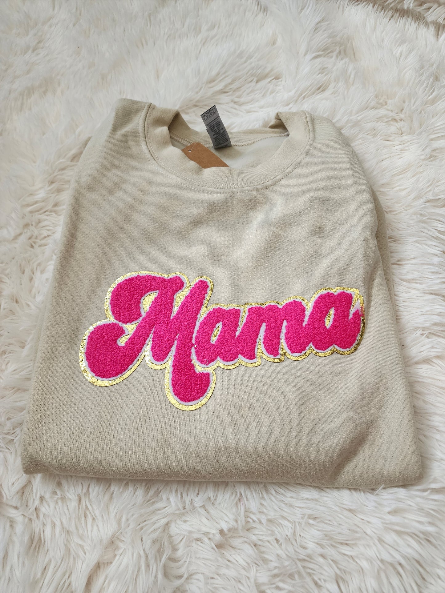 Mama Sweater Patch - Sand