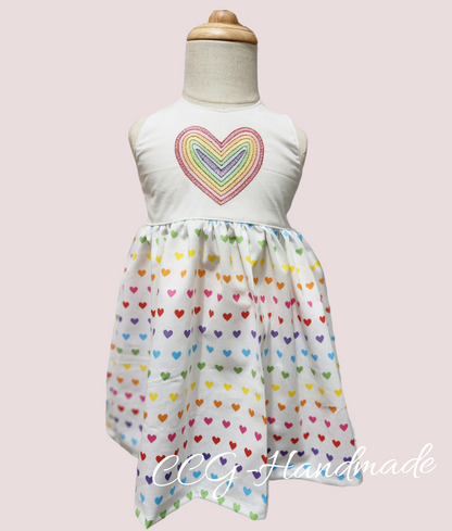 Rainbow Hearts Eden dress