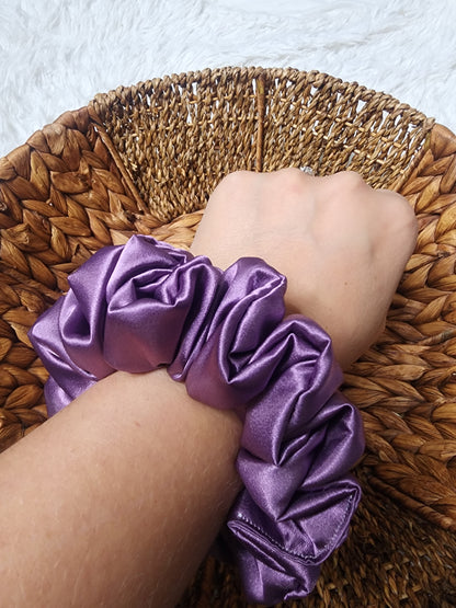 Purple Haze Satin Scrunchie