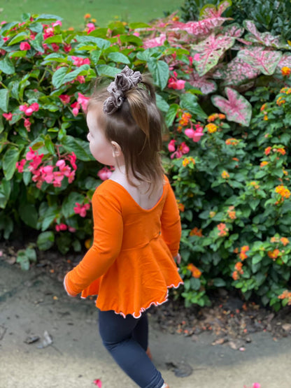 ORANGE PEPLUM