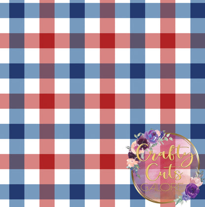 Rep red/blue gingham